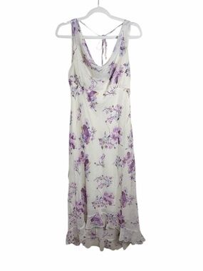 Vintage Y2K Be Smart Midi Dress Floral Spring Size 15/16(Modern day 12)